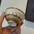 Hand-Painted Gilded Floral Porcelain Tea Cup