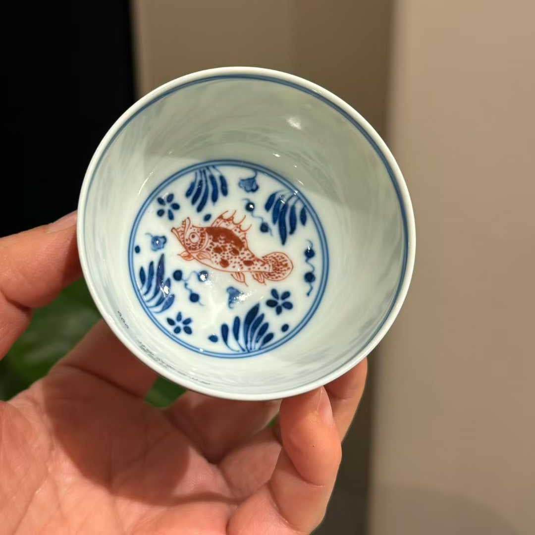 Hand-Painted Blue & White Porcelain Tea Set