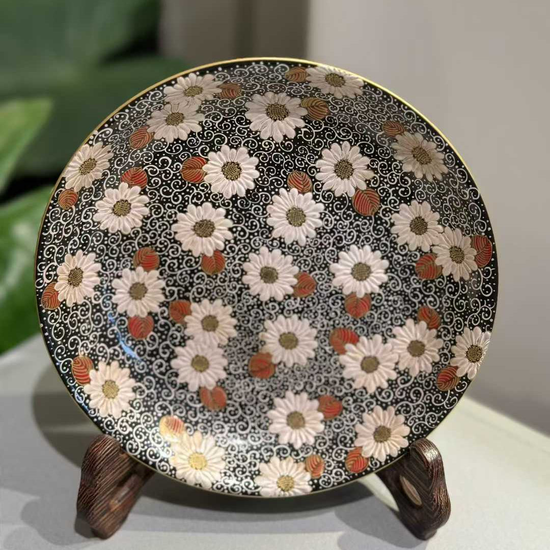 Hand-Painted Floral Garden Porcelain Tea Set